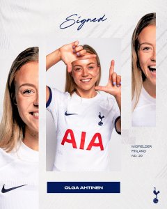 Olga Ahtinen signing picture